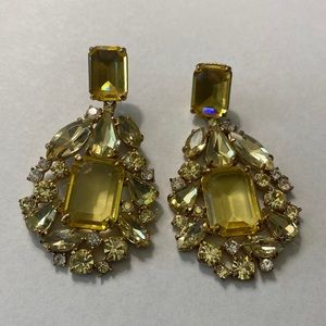 Jcrew Cluster Drop stone earrings